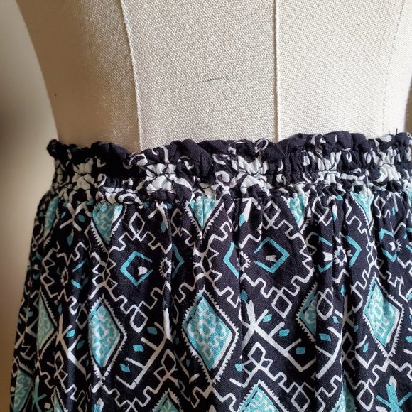 Angie Geometric Printed Summer Mini Skirt Medium - Picture 5 of 12